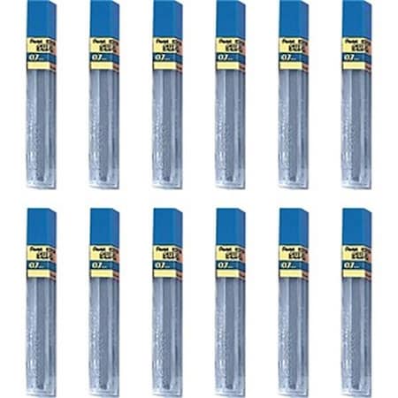 Inkinjection 0.7 mm 2H-Hi-Polymer Black Lead Refills, 12PK IN3758244